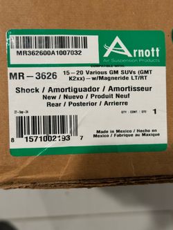 Arnott MR-3(contact info removed)-3020 GM SUV’s with Magneride rear shocks