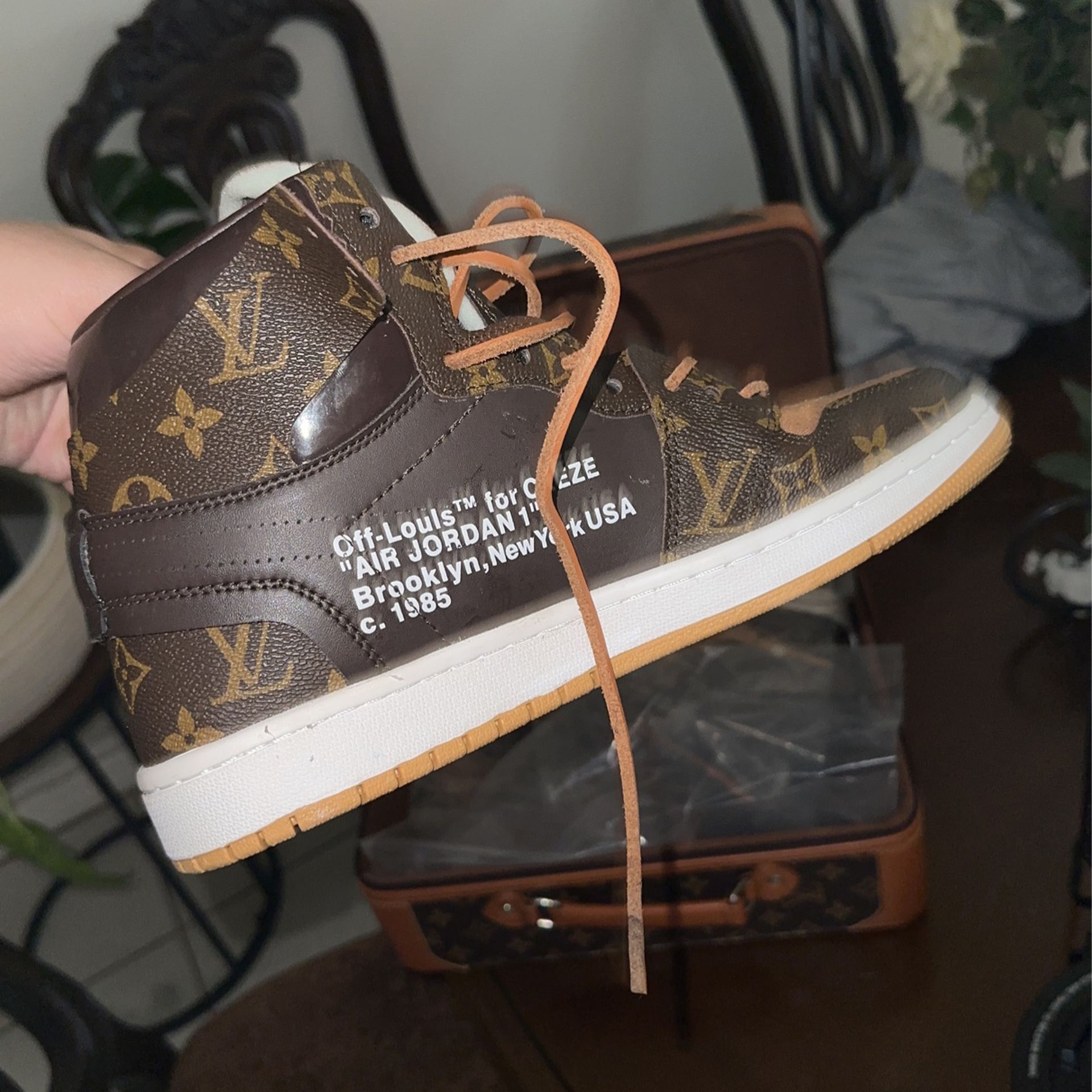 LOUIS VUITTON X OFF-WHITE X NIKE AIR JORDAN 1 for Sale in Brooklyn, NY -  OfferUp