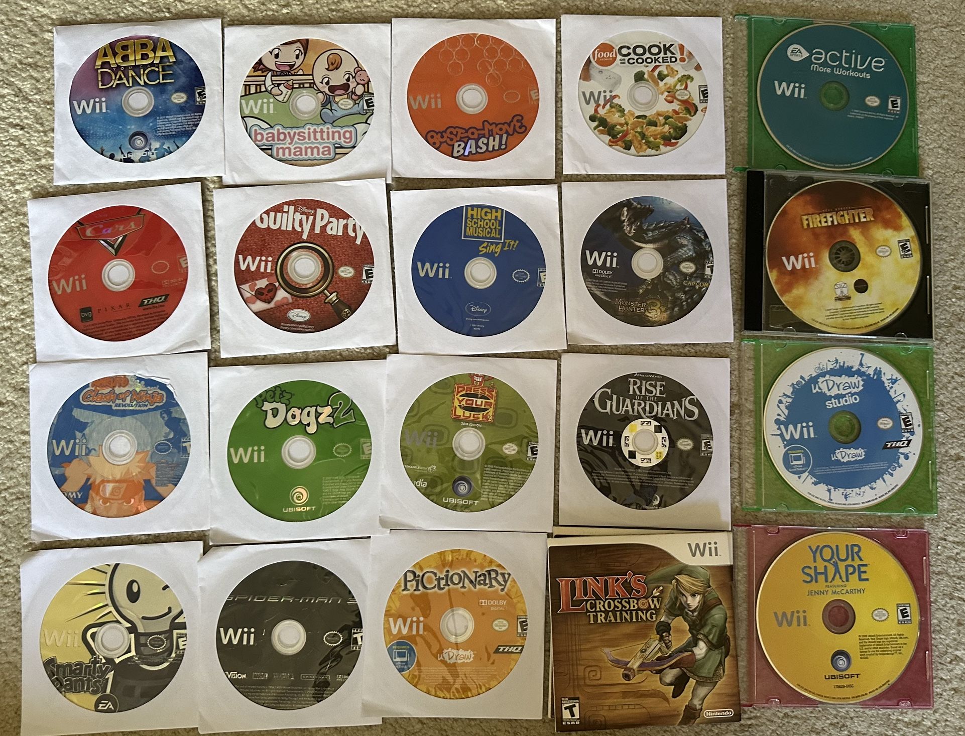 Wii games, working, prices in description, pickup Waipahu