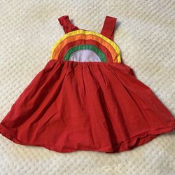Rainbow Pride/St. Patrick’s Day Dress Infant inseam size 7 ?guessing 12months?