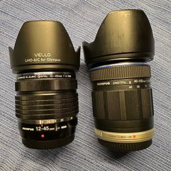 M.zuiko MFT PRO and kit zoom lenses