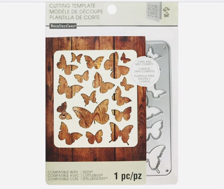 Card Size Butterfly Template & Confetti Die