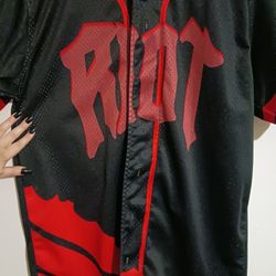 EUC Red Riot Custom Made Jersey Xl My Hero Academia 