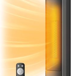 PELONIS Oscillating Ceramic Tower Indoor Space Heater for Home with Oscillation, Programmable Thermostat & ECO Mode, 12H Timer & Remote Control, Safet