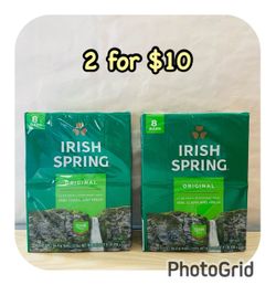 Irish Spring soap bars( 8 bars each) , 2 for $10‼️