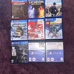 PS4 And Wii Games