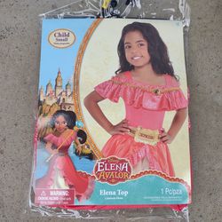 Elena of Avalor Disney Top Costume Child Size 4-6