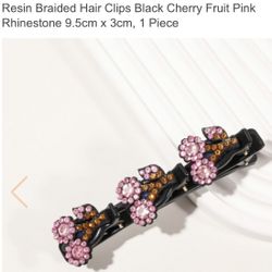Resin Braided Hair Clips 