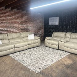 Free Delivery reclining sofa loveseat couch set