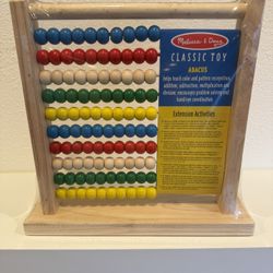 Brand new, never opened Melissa & Doug Classic Abacus