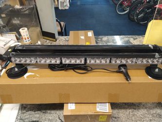 29.5 In 54 LED Strobe Light Bar Double Side Flashing High Intensity Emergency Warning Flash Strobe Light