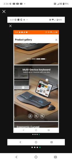 bluetooth ergonomic keyboard, EKM01 plus full size wireless split keyboard with dual bluetooth and usb, cushioned wr