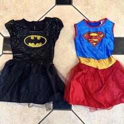 Girls Super Hero Outfits 3-4t $8 Each Or Both For $15 