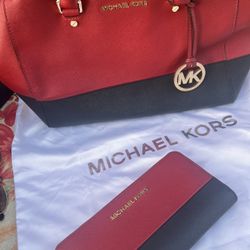 Michael Kors Handbag & Wallet Set