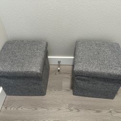 Small Folding Storage Ottoman Cube, Storage Footrest, Foot Rest Stool, for Living Room
