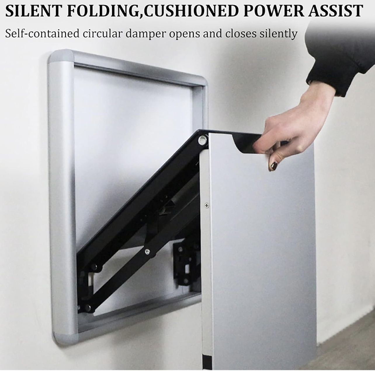 Folding Wall Chair Invisible Wall-Mounted Entryway Bench,Fold Down Bathroom Stool for Elderly Disabled Adults,Stainless Steel Folding Shower Bench,for