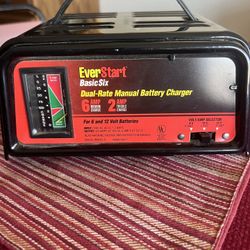 EverStart Basic Six Dual Rate Manual Battery Charger