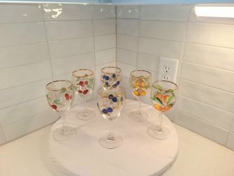 Royal Worcester Eversham Gold Wine Glass Set of 6