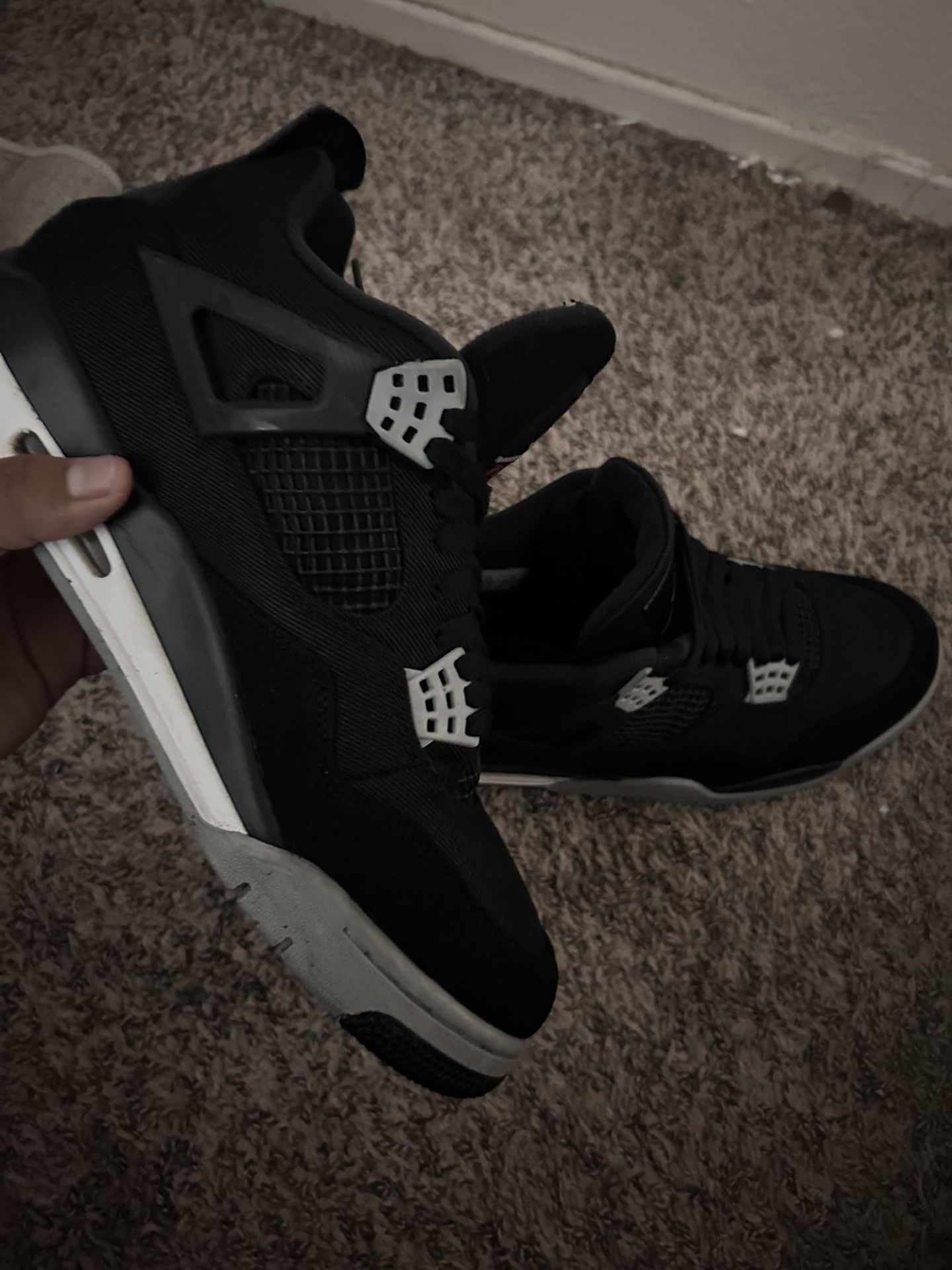Jordan 4 Black Canvas