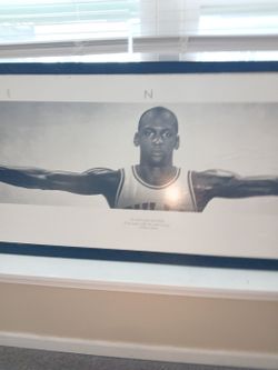 Nike M.J Authenentic Wings picture to hang on wall 24x72 in.