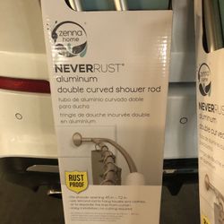 Rust reaistant  Shower Rods Double Rod Brand New (4) 