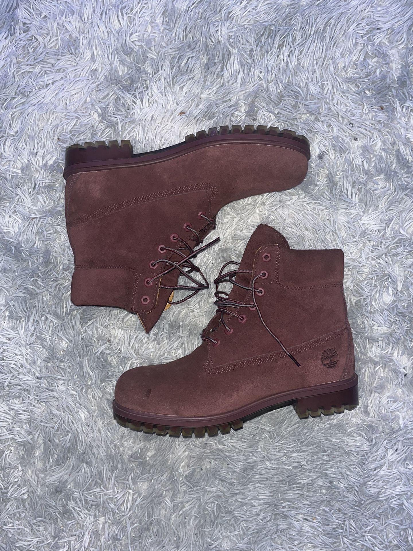 Burgundy Timberlands