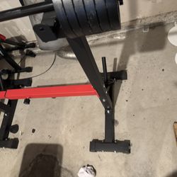 Barbell Stand With Barbell 