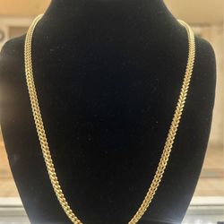 10k Real Gold Franco Chain 4.5 mm 24 inch