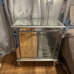 2 Mirrored Side Tables