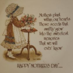Holly Hobbie Collection Plates HAPPY MOTHERS DAY