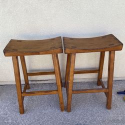Wooden Stool Set 18x27