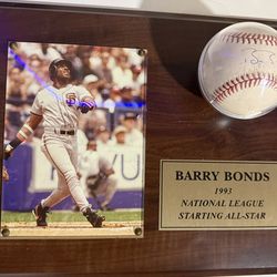 Barry Bonds Signed Baseball