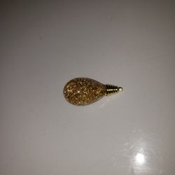  24k gold Flake And Epoxy Ball floating Pendant