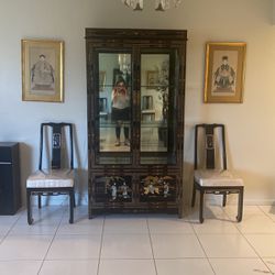 Oriental Style China Cabinet 
