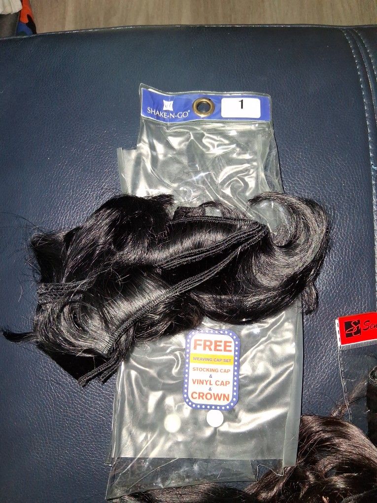 Short Black Hair Bundle.. Partial