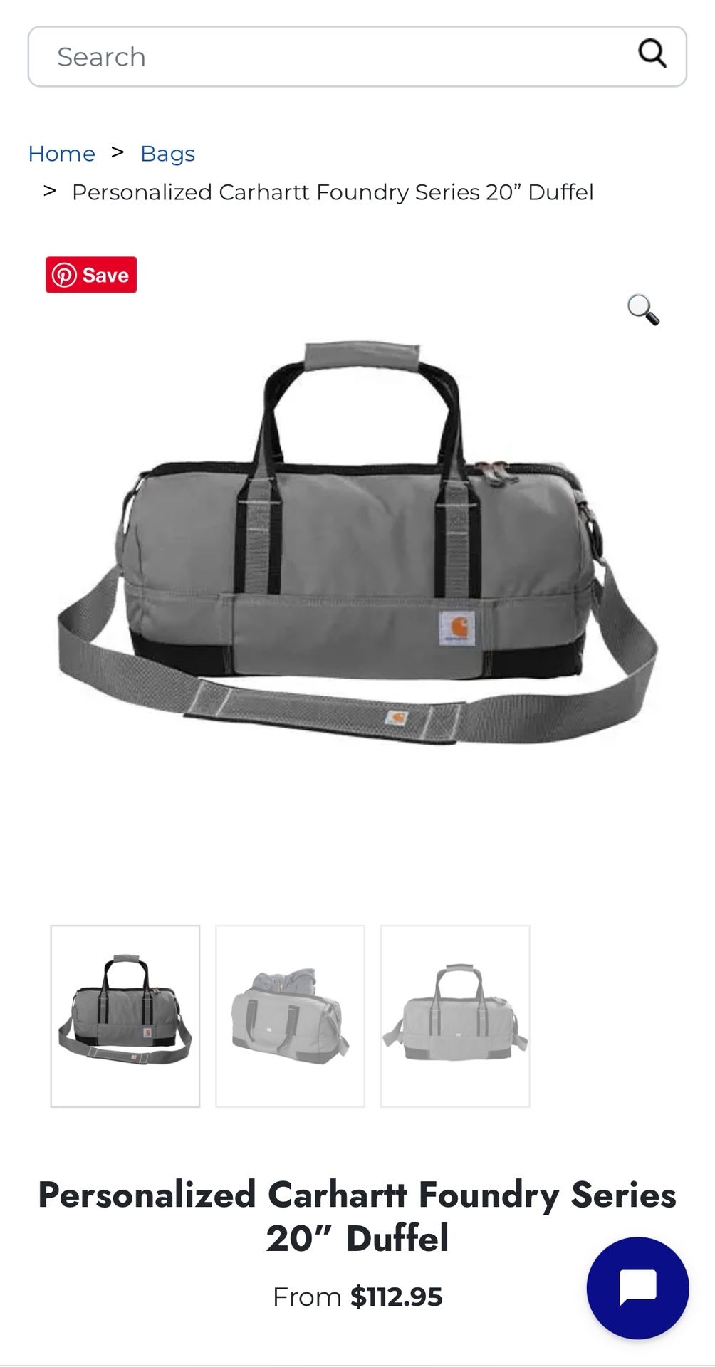 *BNWT* Carhartt Foundry Series 20” Duffle Bag