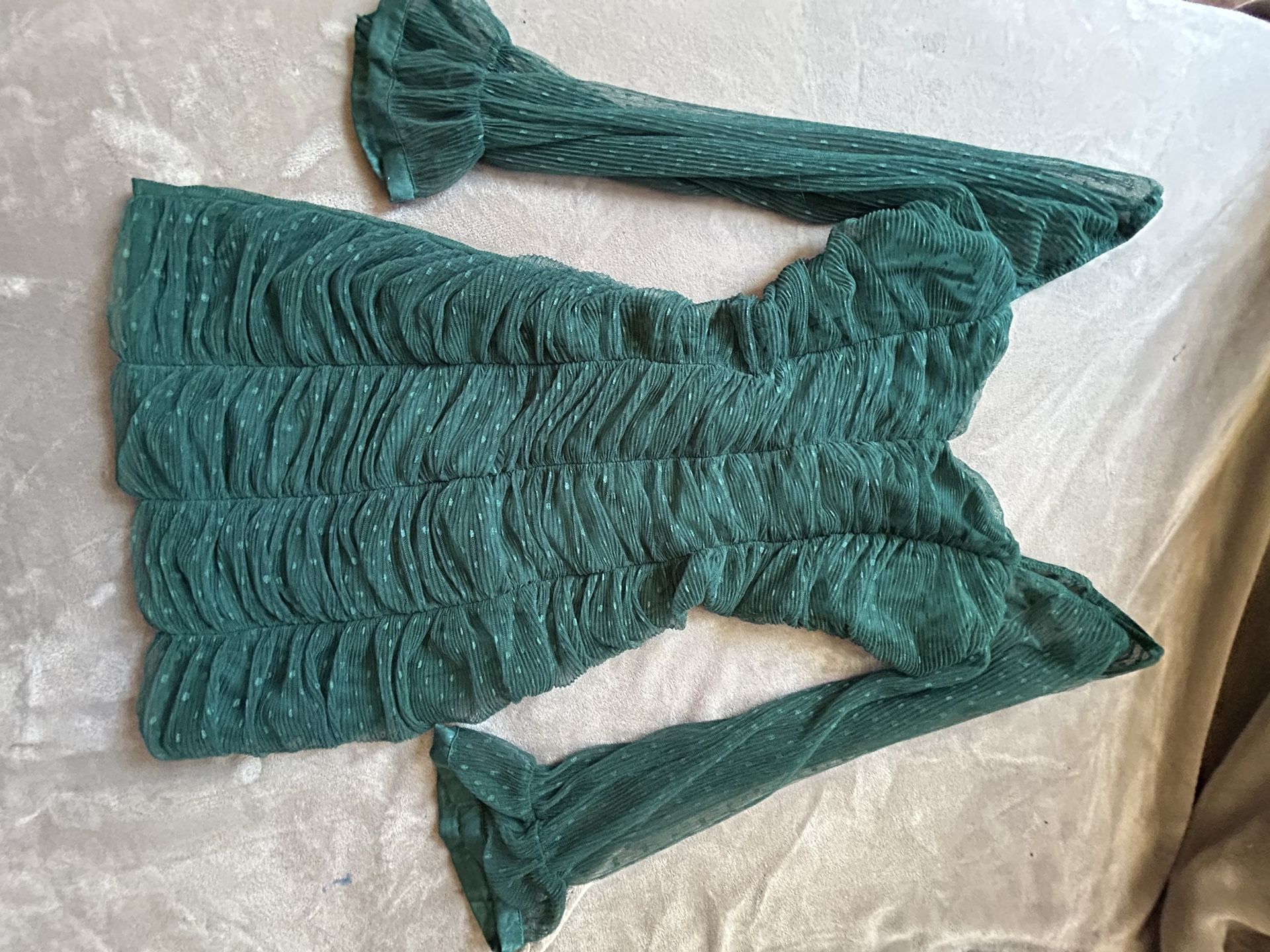 Green Long Sleeve Dress