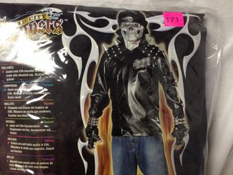 Kids Metal Skull Rider Halloween Costume Size 12 - 14