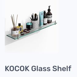 24” Glass Wall Shelf – KOCOK (New in Box)
