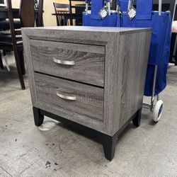 BRAND NEW Nightstand, Grey Nightstand 