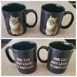 Cat Lovers Coffee/Tea Mug - Set of Two