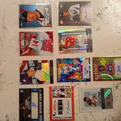 Official Autographed Cards Numbered 