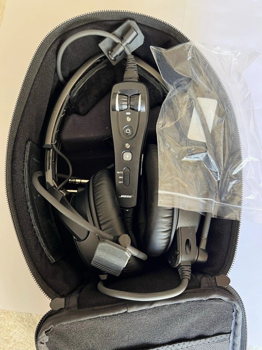 Bose A20 Aviation Headset Dual Plug Cable With Bluetooth
