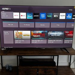 65” Hisense 4K UHD Smart TV + Modern TV Stand | Like New | Barely Used