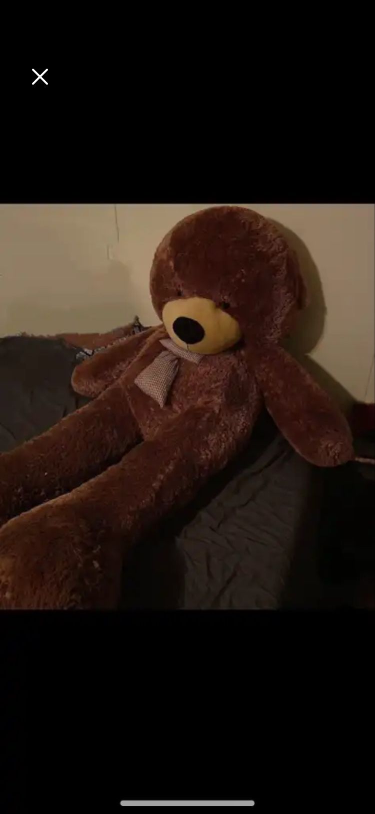 giant 6 Foot Tall brown teddy bear Authentic Giant Teddy Tm 