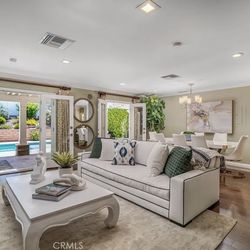 Restoration Hardware Sofa With 2 Ottomans 