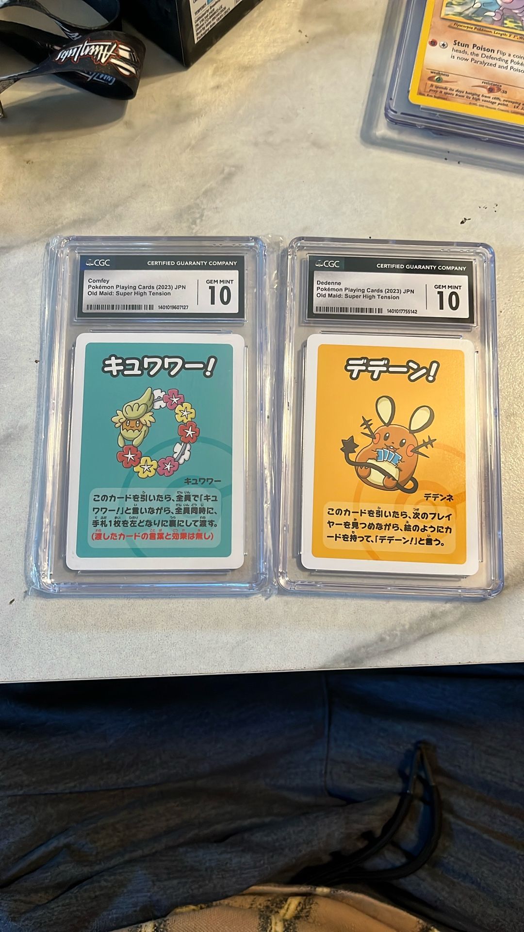 Pokemon Old Maid CGC 10 Slabs