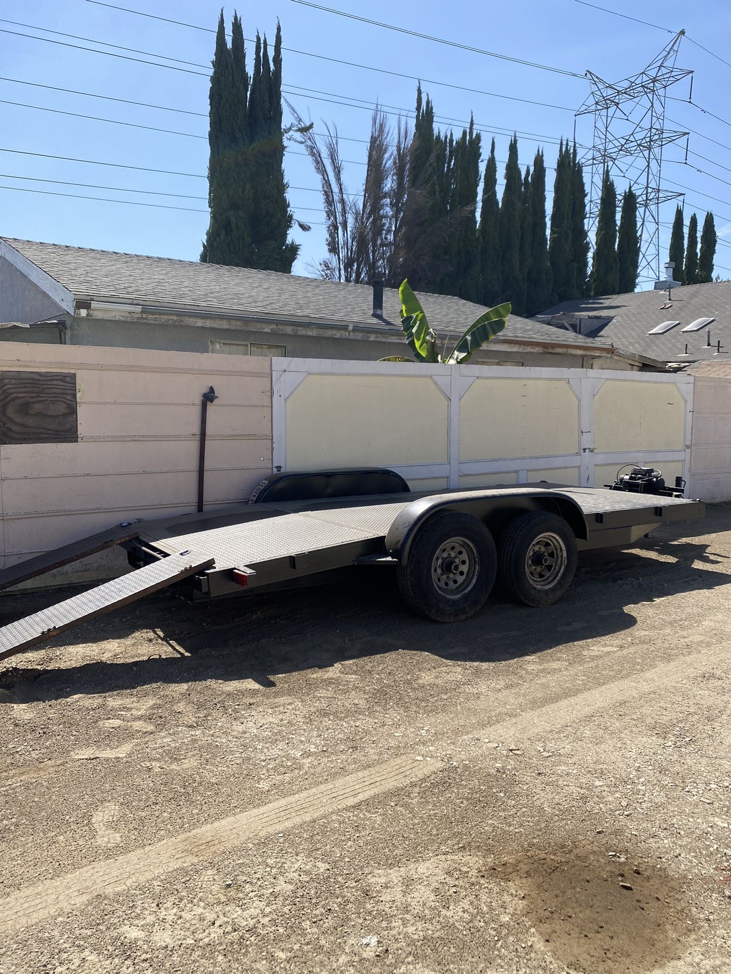 Car Hauler Trailer 0000 SPCNS, Black Color, 18”-8”