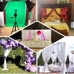 Efavormart 10ft x 10ft Heavy Duty Pipe and Drape Kit Backdrop Support with Metal Steel Base for Wedding, Party, Event, Photography, and Exhibition Dec