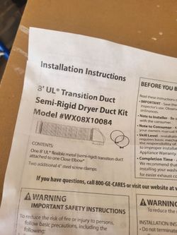 Dryer vent kit